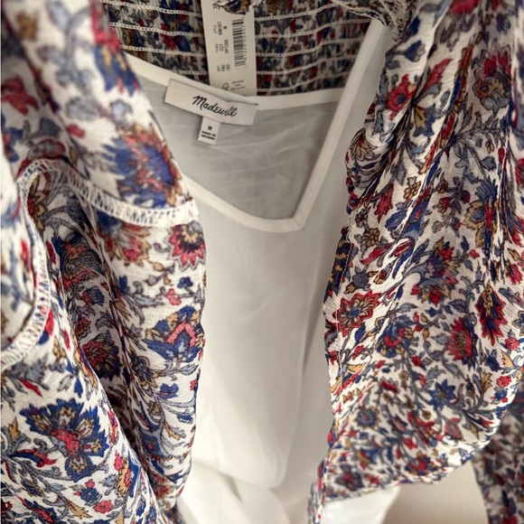 Madewell boho Floral Blouse nwt - Picture 8 of 10